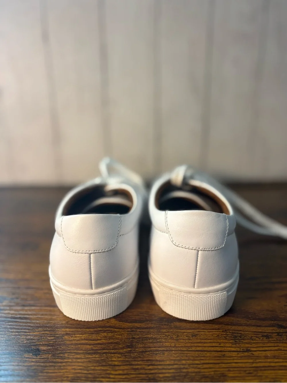 New Republic Men’s White Leather Lace-Up Sneakers